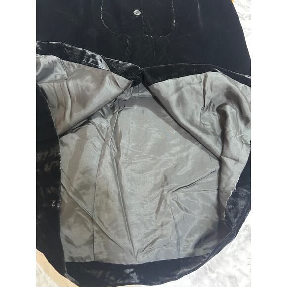 VTG Valentino Miss V Skirt 42 Velvety Black Straight Career Office Siren Modest - Picture 6 of 7